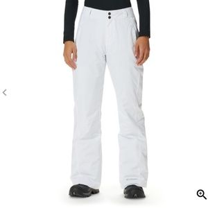 Columbia white women’s ski pants size small